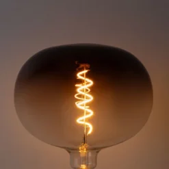 E27 dimbare LED lampen G220 bruin 4,9W 130 lm 1800K