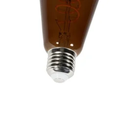 E27 dimbare LED lampen ST64 bruin 4W 100 lm 1800K