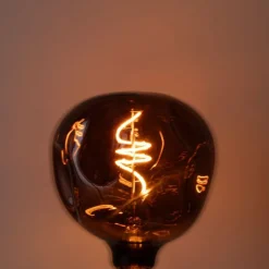 E27 dimbare LED lampen T125 bruin 4W 120 lm 1800K