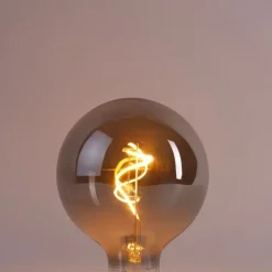 E27 dimbare LED smoke G125 4W 450 lm 1900K