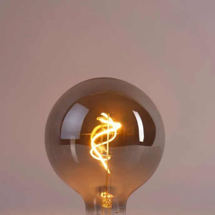 E27 dimbare LED smoke G125 4W 450 lm 1900K