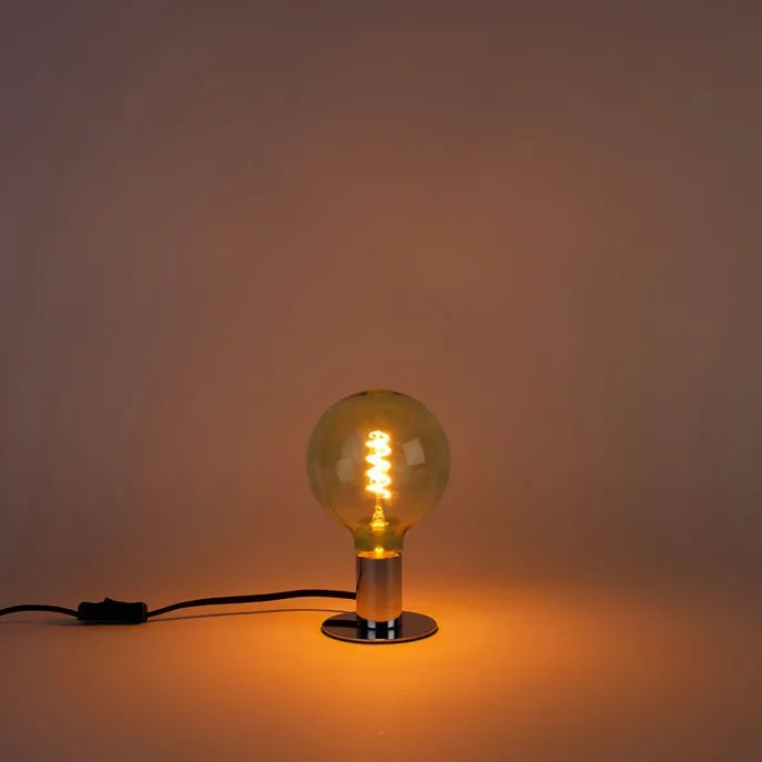 E27 dimbare LED spiraal filament lamp G125 groen 4W 180 lm 1800K