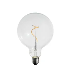 E27 dimbare LED spiraal filament G125 4W 270 lm 2200K
