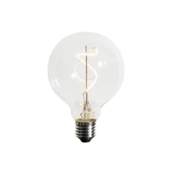 E27 dimbare LED spiraal filament G95 4W 270 lm 2200K