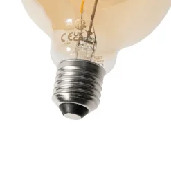 E27 dimbare LED spiraal filament G95 4W 270 lm 2200K