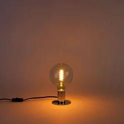 E27 dimbare LED spiraal filament lamp G125 blauw 4W 180 lm 1800K