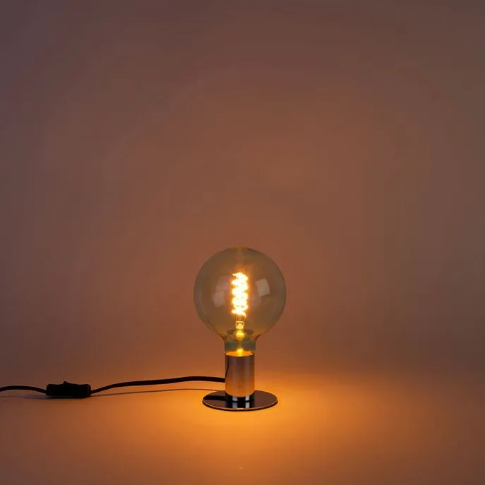 E27 dimbare LED spiraal filament lamp G125 blauw 4W 180 lm 1800K