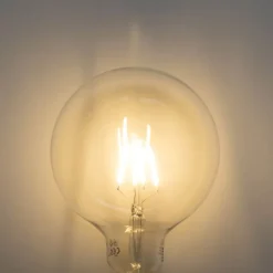 E27 dimbare LED spiraal filament G125 5W 450 lm 2700K