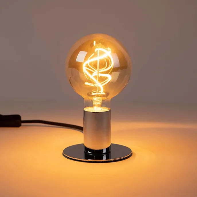 E27 dimbare LED spiraal filament lamp G95 goldline 4W 270 lm 2100K