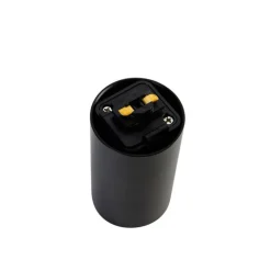 E27 fitting met rail ophanging voor 1-fase rail zwart - Iconic Jeana