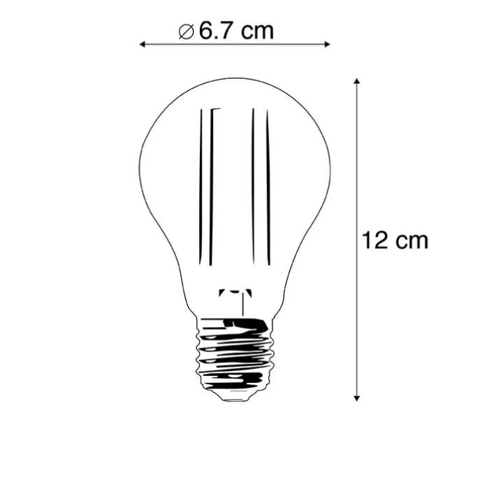 E27 LED lamp A67 helder 8W 1055 lm 2700K