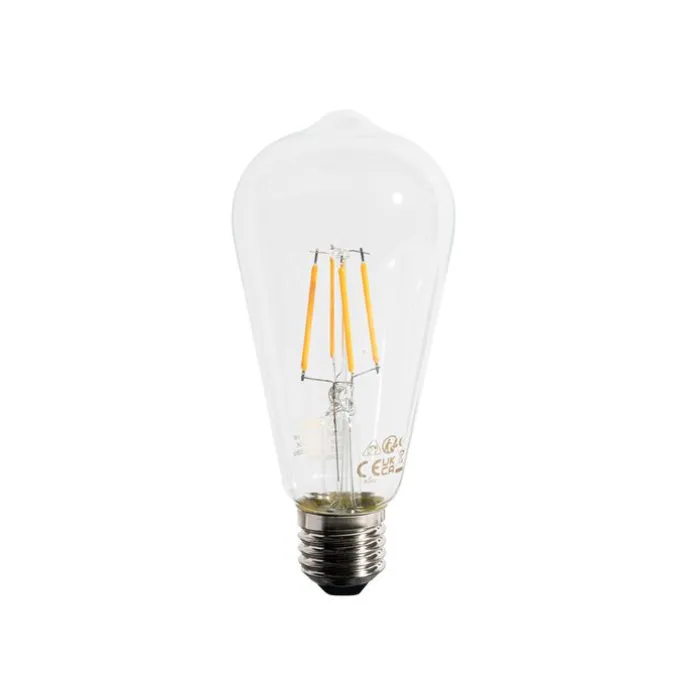 E27 LED lamp A60 lux sensor 4W 400 lm 2200K