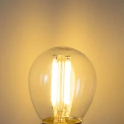 E27 3-staps dimbaar LED lamp P45 helder glas 5W 470 lm 2700K