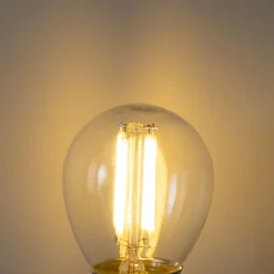 E27 3-staps dimbaar LED lamp P45 helder glas 5W 470 lm 2700K