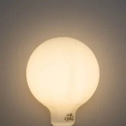 E27 3-staps dimbaar LED lamp opaal G125 4W 450 lm 3000K