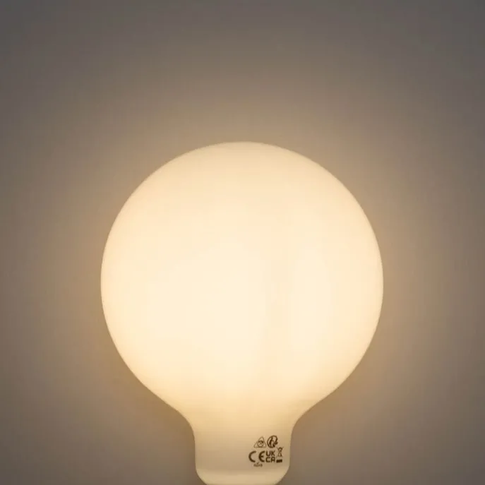 E27 3-staps dimbaar LED lamp opaal G125 4W 450 lm 3000K