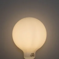 E27 3-staps dimbaar LED lamp opaal G125 4W 450 lm 3000K