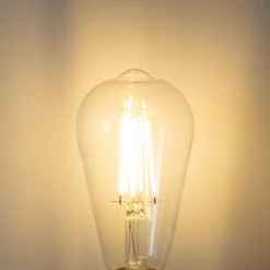 E27 3-staps dimbaar LED lamp ST64 clear 6W 700 lm 2700K