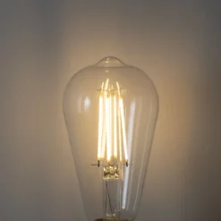 E27 3-staps dimbaar LED lamp ST64 clear 6W 700 lm 2700K