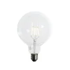 E27 3-staps dimbaar LED spiraal filament G125 4W 450 lm 2700K