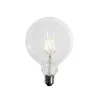 E27 3-staps dimbaar LED spiraal filament G125 4W 450 lm 3000K