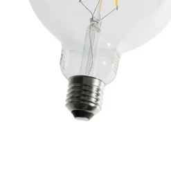 E27 3-staps dimbaar LED spiraal filament G125 4W 450 lm 3000K