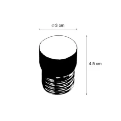 E27 3-staps dimbare LED lamp PUCC 3,5W 280 lm 2700K