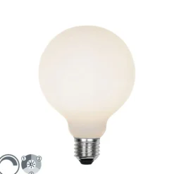 E27 3-staps dimbare LED lamp G95 mat 5W 550 lm 3000K