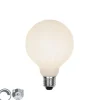 E27 3-staps dimbare LED lamp G95 mat 5W 550 lm 2700K