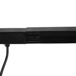 1-fase railsysteem zwart met 4 spots en I voeding vierkant - Jeana