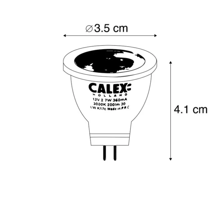 G4 LED lamp MR11 helder 2,7W 230 lm 3000K