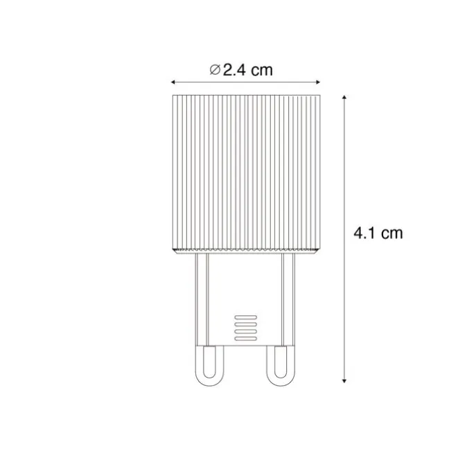 G9 24mm LED lamp 3W 300 lm 2700K