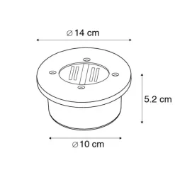 Grondspot incl. LED op zonne-energie IP44 - Tiny