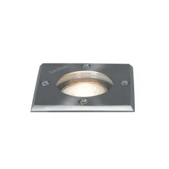 Grondspot staal 10,5 cm IP65 - Basic Square