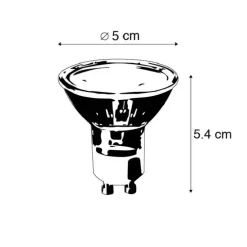GU10 dim to warm LED lamp 4,7W 345 lm 2000K - 2700K