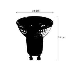 GU10 dimbare LED lamp 5W 365 lm 2700K
