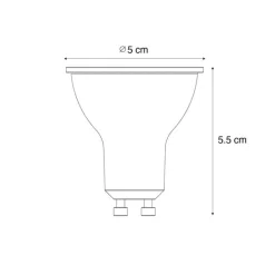 GU10 dimbare LED lamp 7W 600 lm 4000K