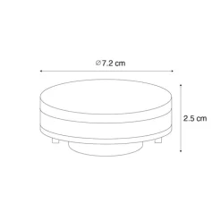 GX53 dim to warm LED lampen 7W 750 lm 2700K-4000K