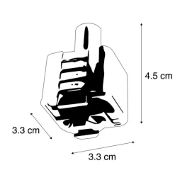 Hanglamp adapter voor 1-fase rail wit - Iconic