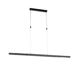 Hanglamp antraciet incl. LED en dimmer verstelbaar - Juliet