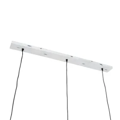 Hanglamp bamboe met wit langwerpig 3-lichts - Canna Diamond