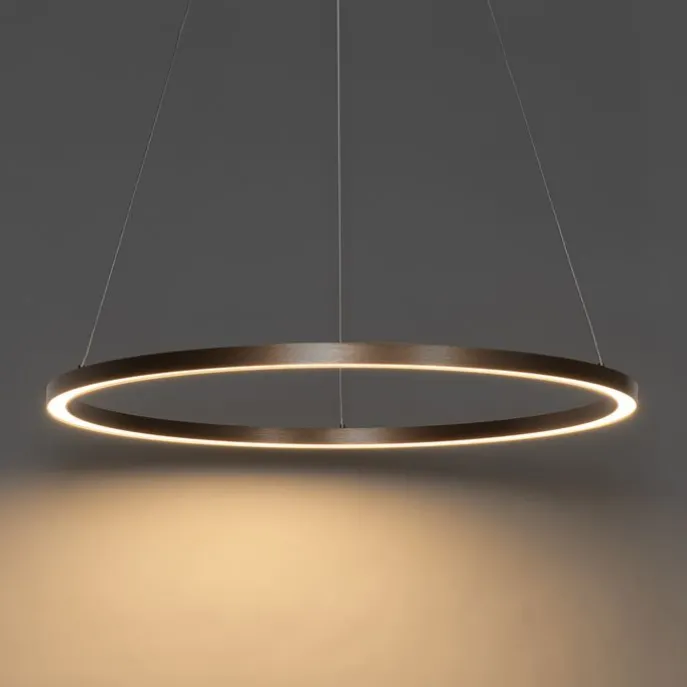 Hanglamp brons 80 cm incl. LED 3-staps dimbaar - Girello