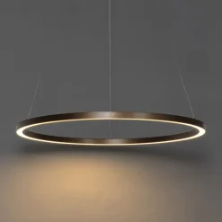 Hanglamp brons 80 cm incl. LED 3-staps dimbaar - Girello