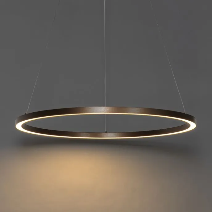 Hanglamp brons 80 cm incl. LED 3-staps dimbaar - Girello