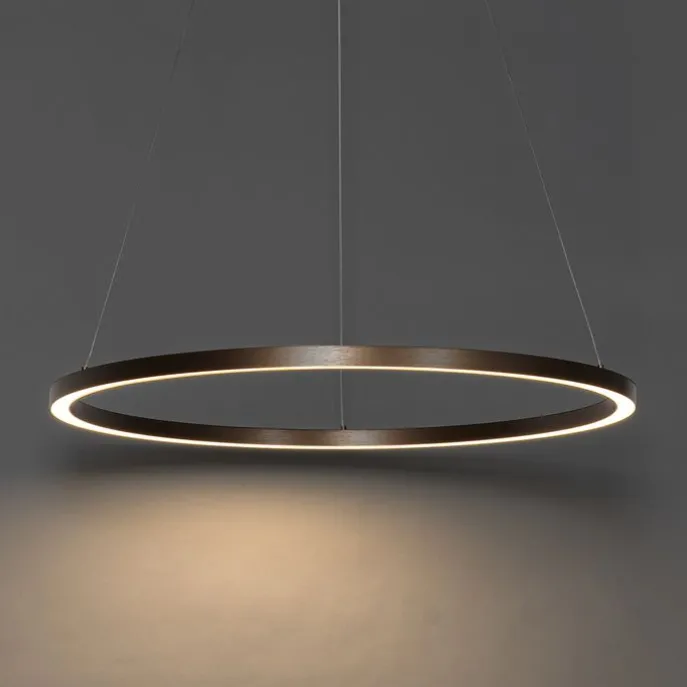 Hanglamp brons 80 cm incl. LED 3-staps dimbaar - Girello