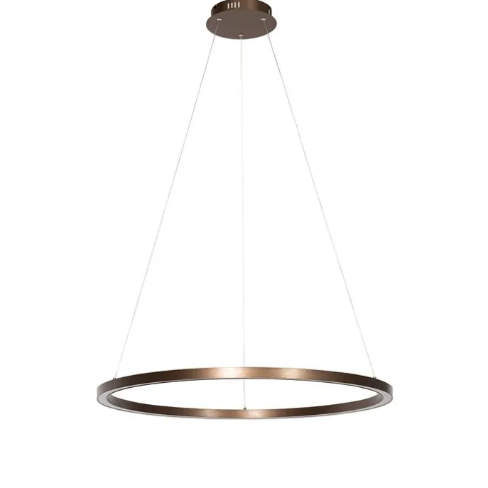 Hanglamp brons 80 cm incl. LED 3-staps dimbaar - Girello