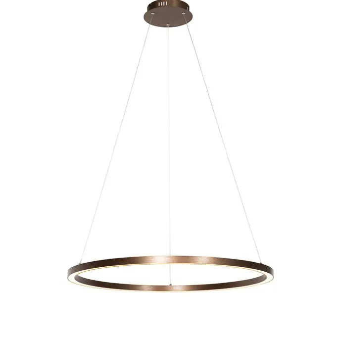 Hanglamp brons 80 cm incl. LED 3-staps dimbaar - Girello