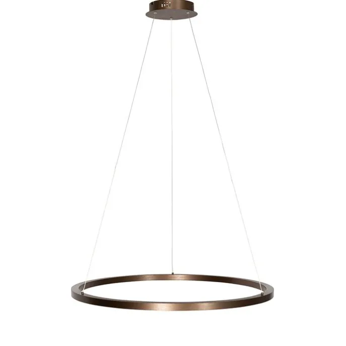 Hanglamp brons 80 cm incl. LED 3-staps dimbaar - Girello