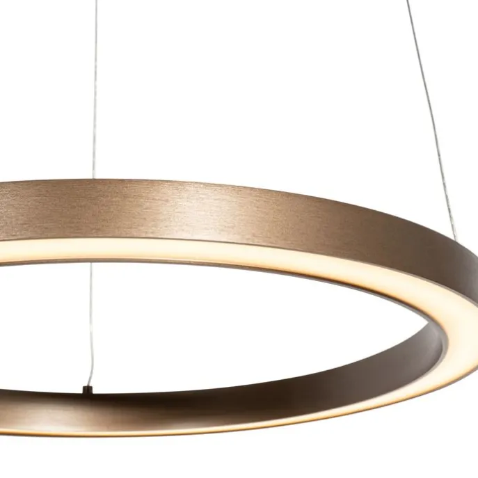 Hanglamp brons 40 cm incl. LED 3-staps dimbaar - Girello