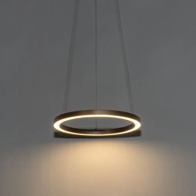 Hanglamp brons 40 cm incl. LED 3-staps dimbaar - Girello